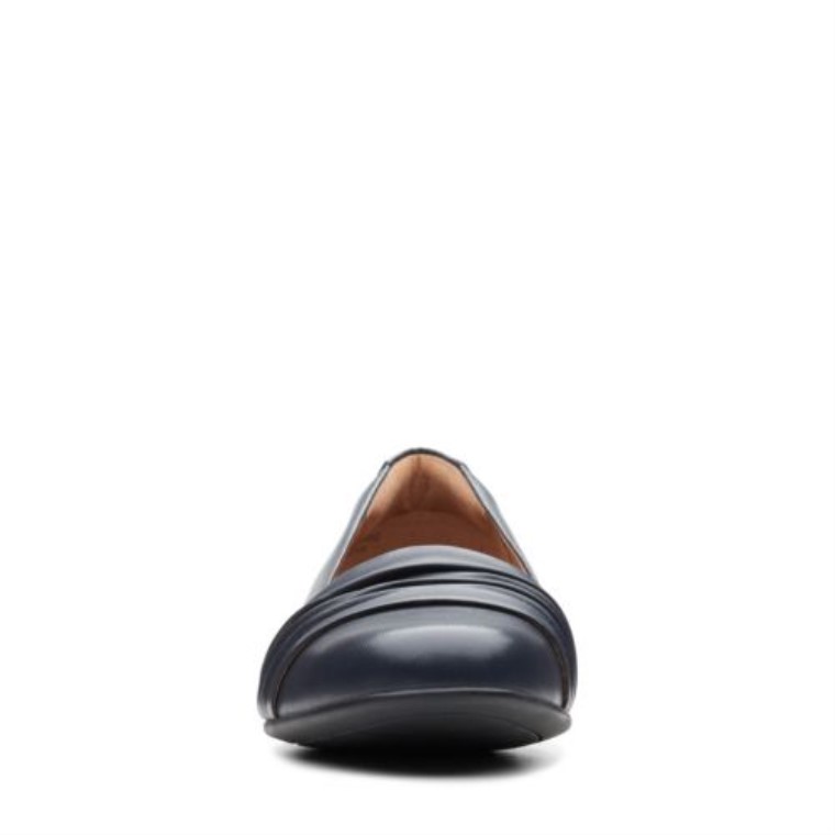 Cuero Azul Marino Clarks Un Blush Vibe