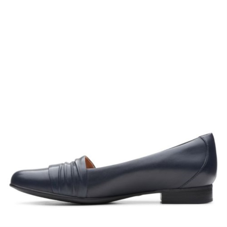 Cuero Azul Marino Clarks Un Blush Vibe