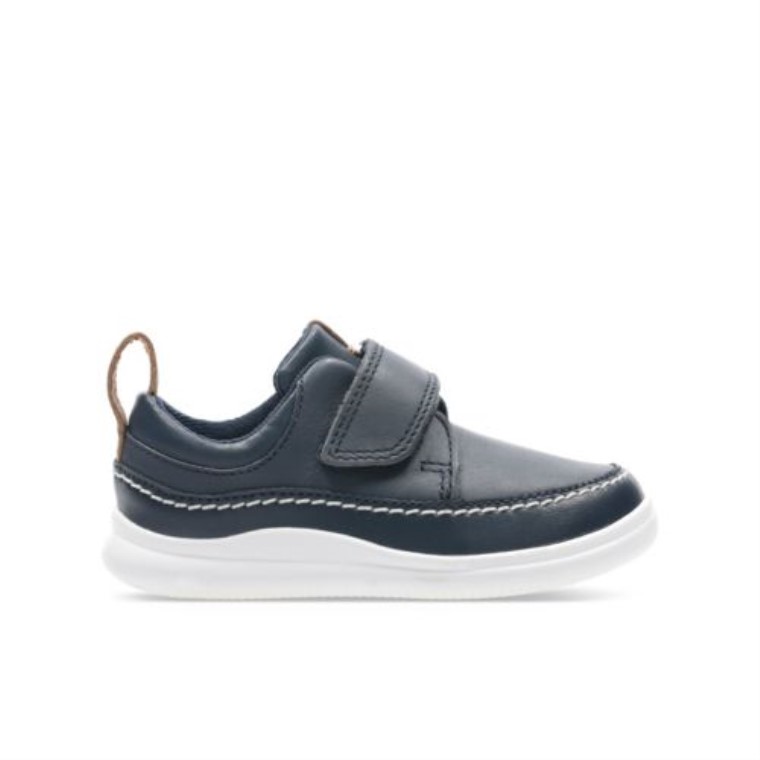 Escudo De Cuero Azul Marino Ember Fst G Fit Clarks