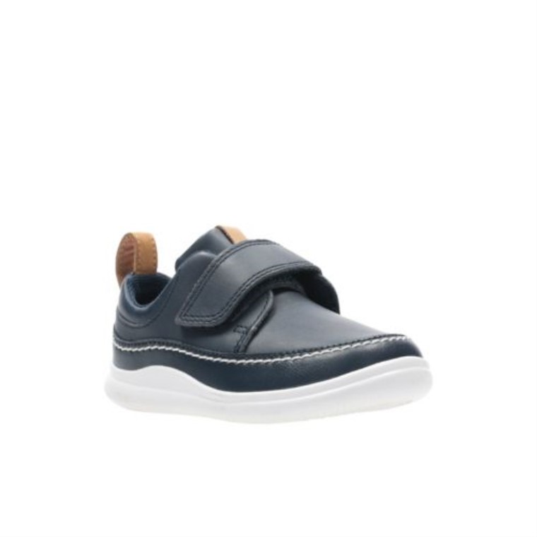 Escudo De Cuero Azul Marino Ember Fst G Fit Clarks