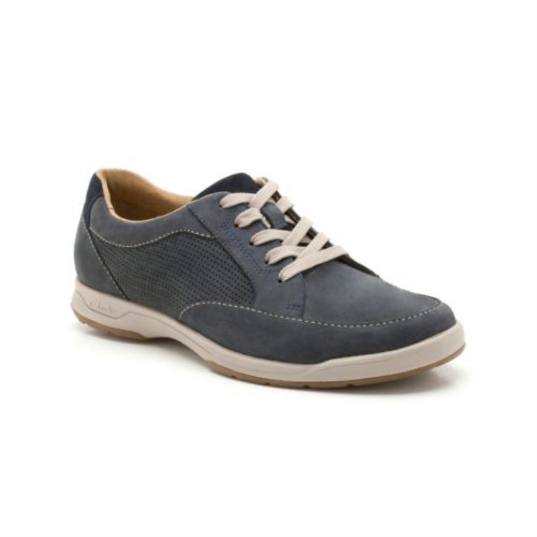 Azul Marino Nubuck Clarks Stafford Park5