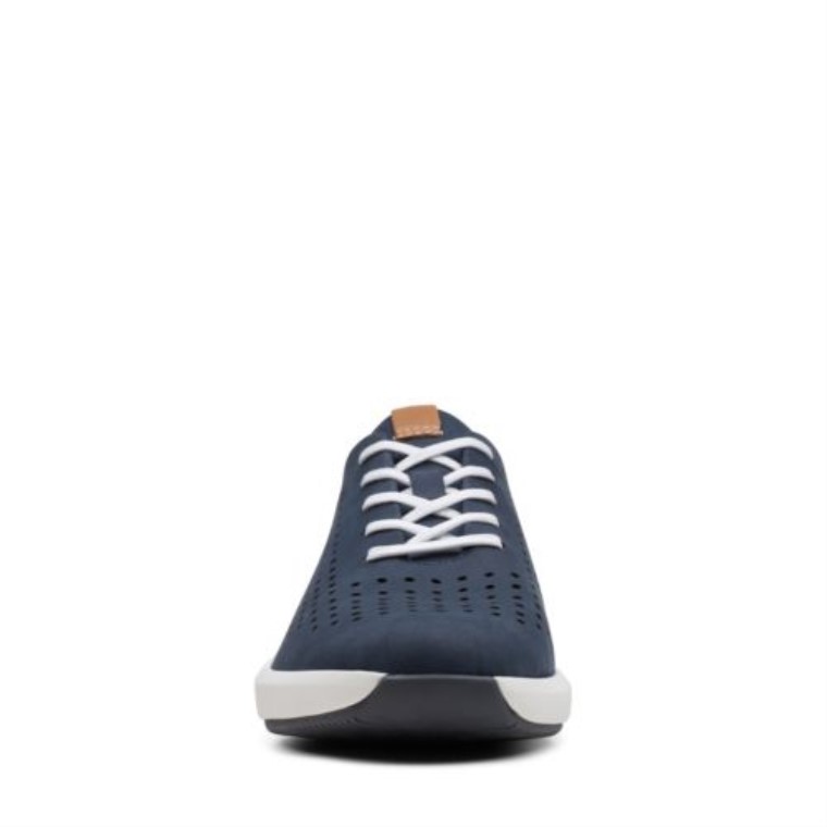Navy Nubuck Clarks Un Rio Tie