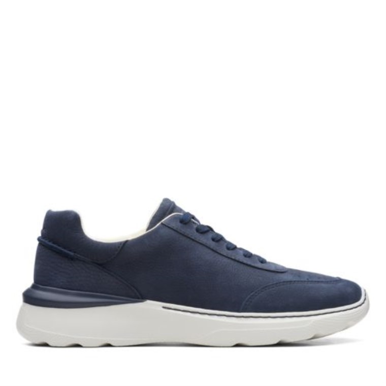Clarks De Encaje Sprint Lite Nubuck Azul Marino