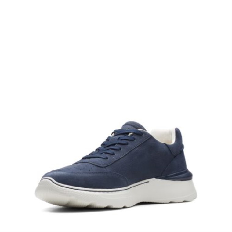 Clarks De Encaje Sprint Lite Nubuck Azul Marino