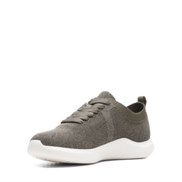 Nuevo Brillo Clarks Oliva Oscuro Combi