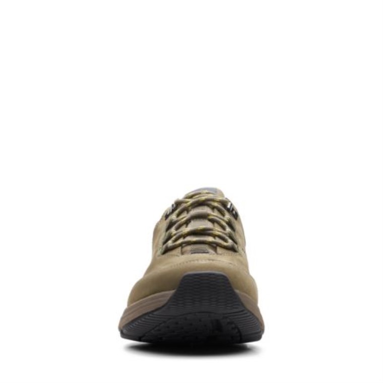 Corbata Clarks Nubuck Wave 20 Verde Oliva