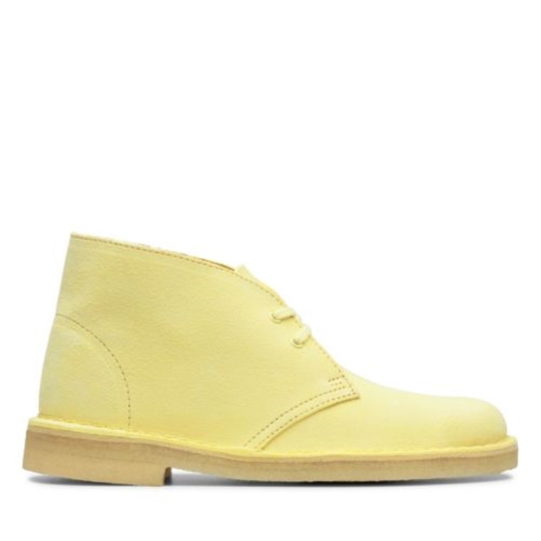 Botas Safari Clarks Bajas Amarillas Pálidas