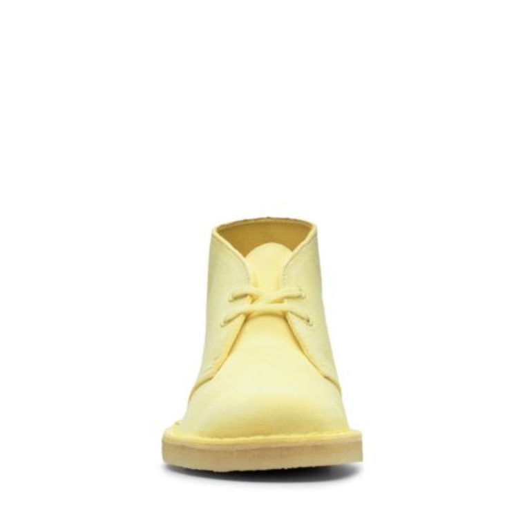 Botas Safari Clarks Bajas Amarillas Pálidas