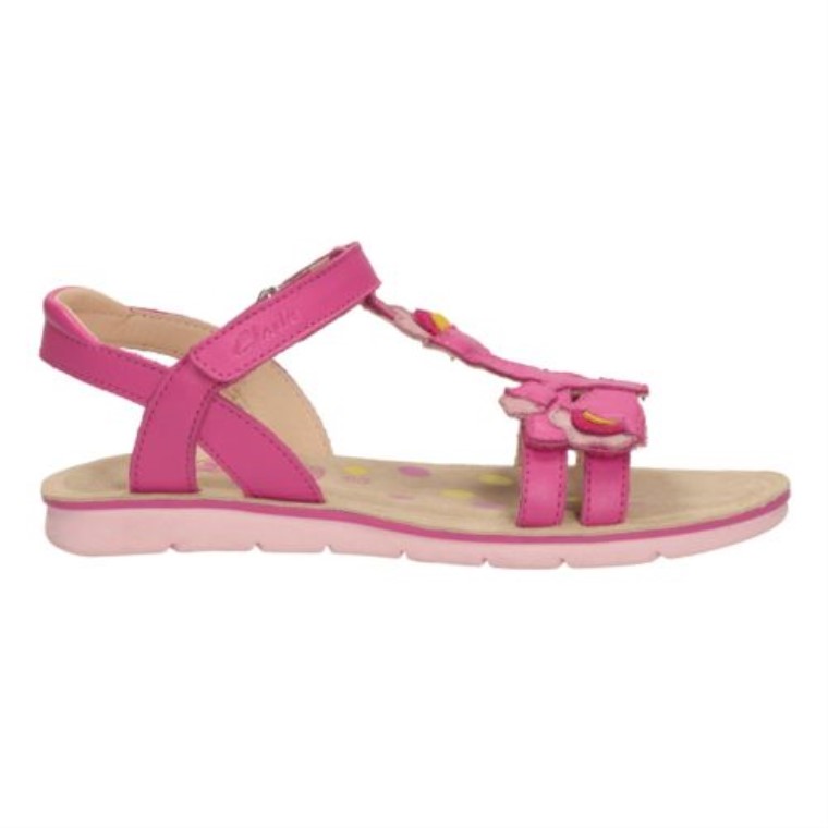 Cuero Rosa Clarks Mimogracie Jnr F Fit