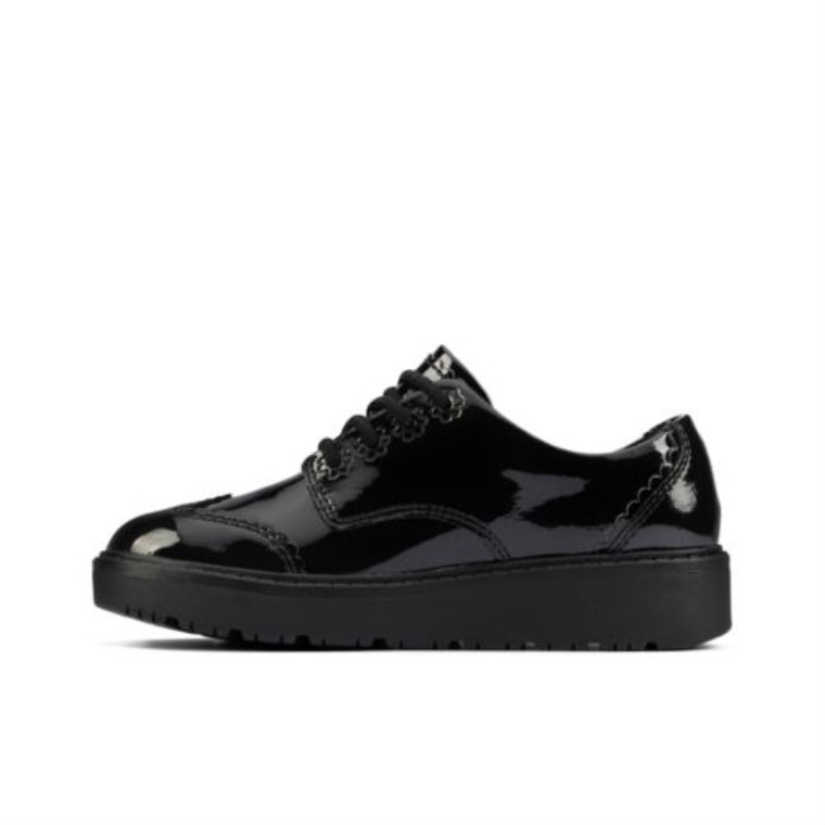 Plajump Inf Fit Charol Negro Clarks