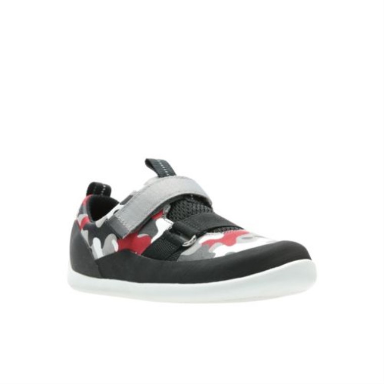 Play Pioneer Jnr G Fit Clarks Camuflaje Rojo