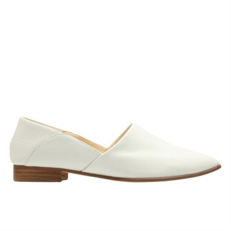 Cuero Blanco Clarks Tono Puro