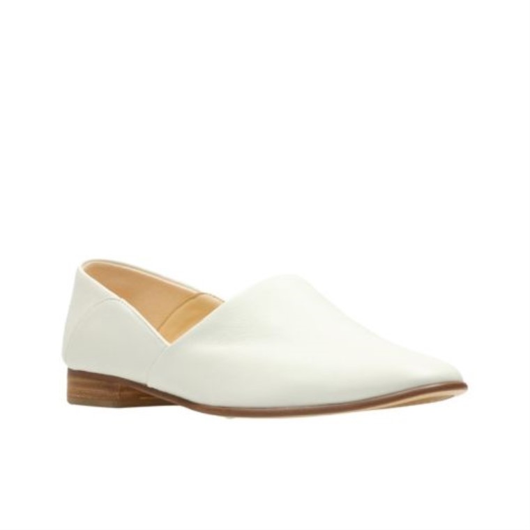 Cuero Blanco Clarks Tono Puro