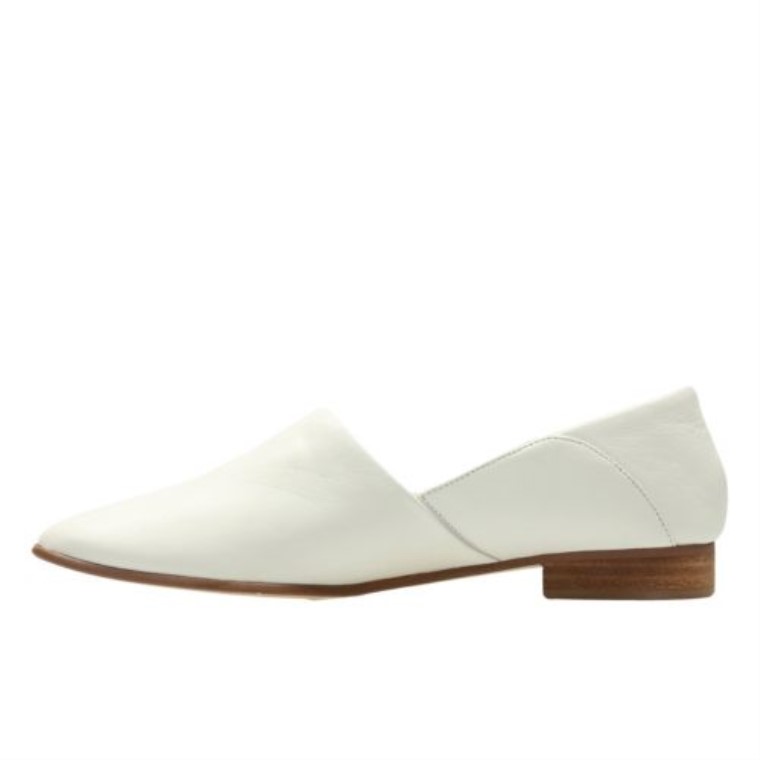 Cuero Blanco Clarks Tono Puro