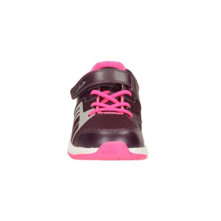 Reflejan Glo Jnr G Ajuste Clarks Púrpura