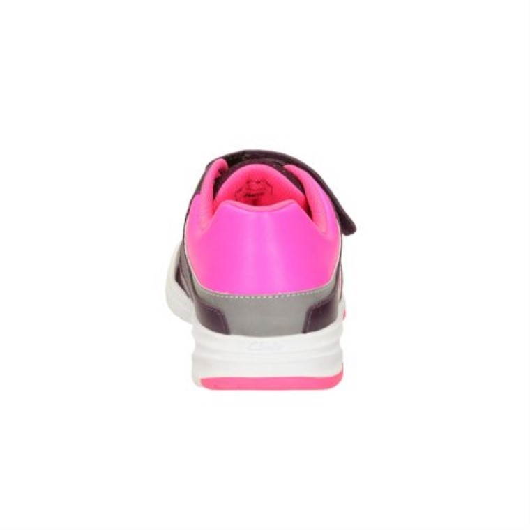 Reflejan Glo Jnr G Ajuste Clarks Púrpura