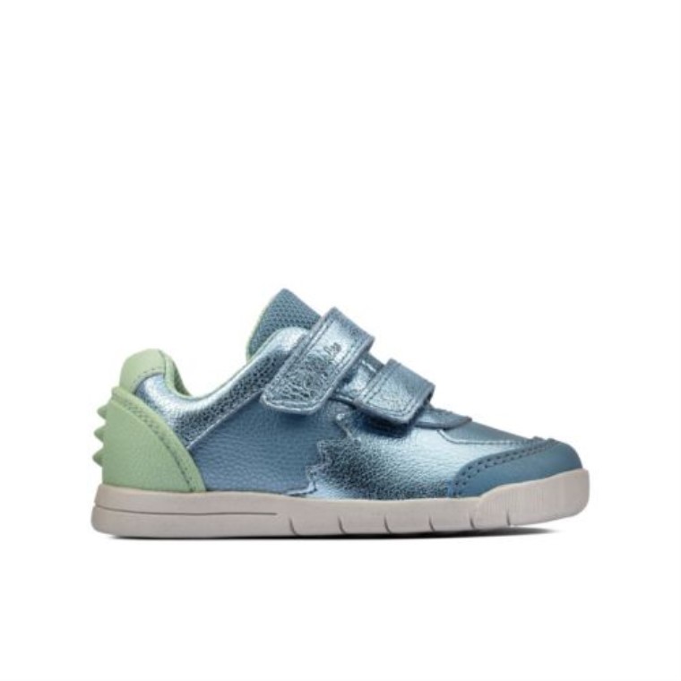 Rex Quest Fst G Fit Clarks Cuero Azul Medio
