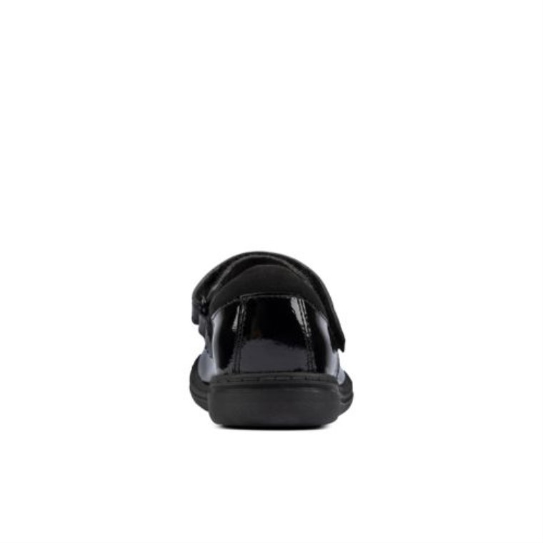 Scooter Daisy Inf G Ajuste Clarks Charol Negro
