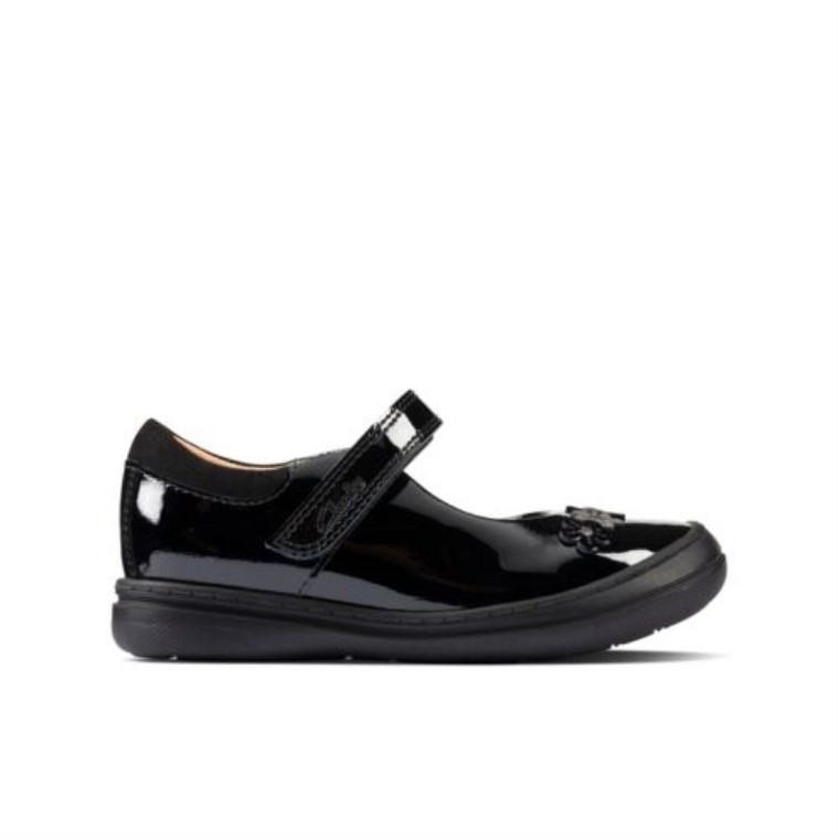 Scooter Jump Inf F Fit Charol Negro Clarks