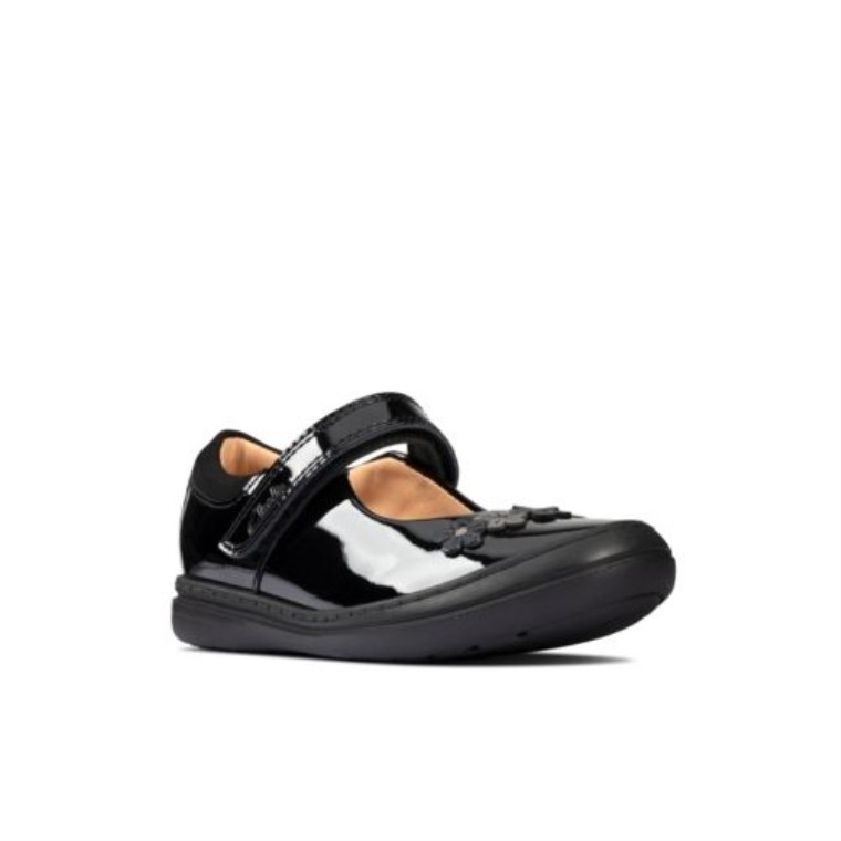 Scooter Jump Inf F Fit Charol Negro Clarks