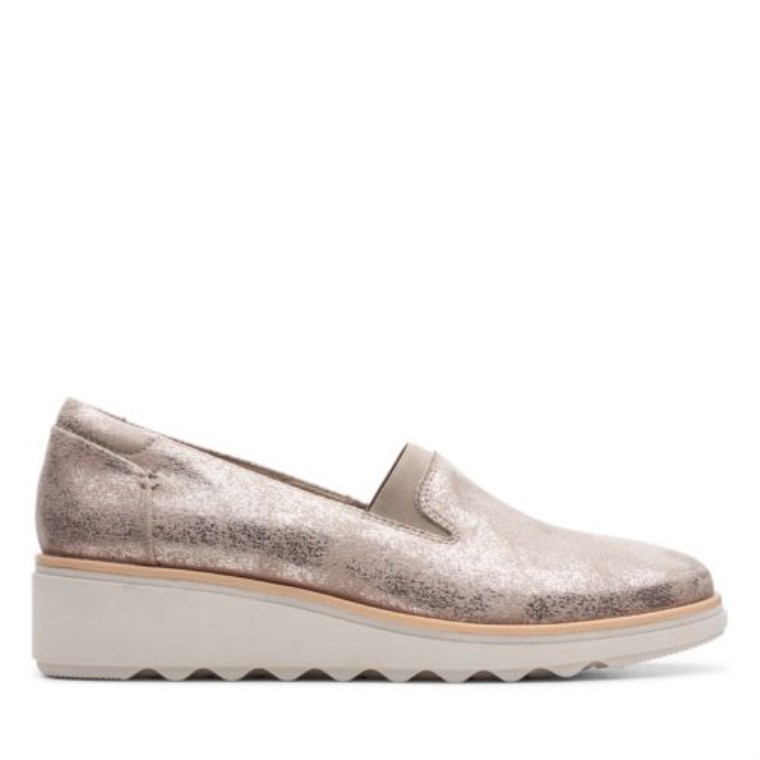 Sharon Dolly Clarks Peltre Metálico Textil
