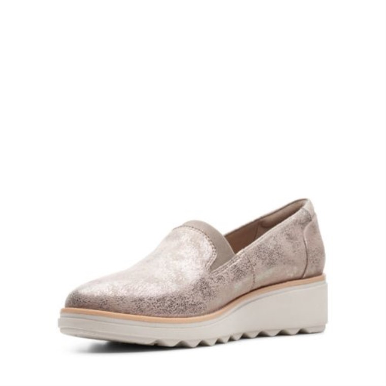 Sharon Dolly Clarks Peltre Metálico Textil