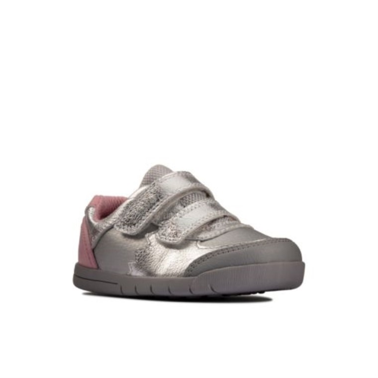 Cuero Plata Clarks Rex Quest Fst H Fit
