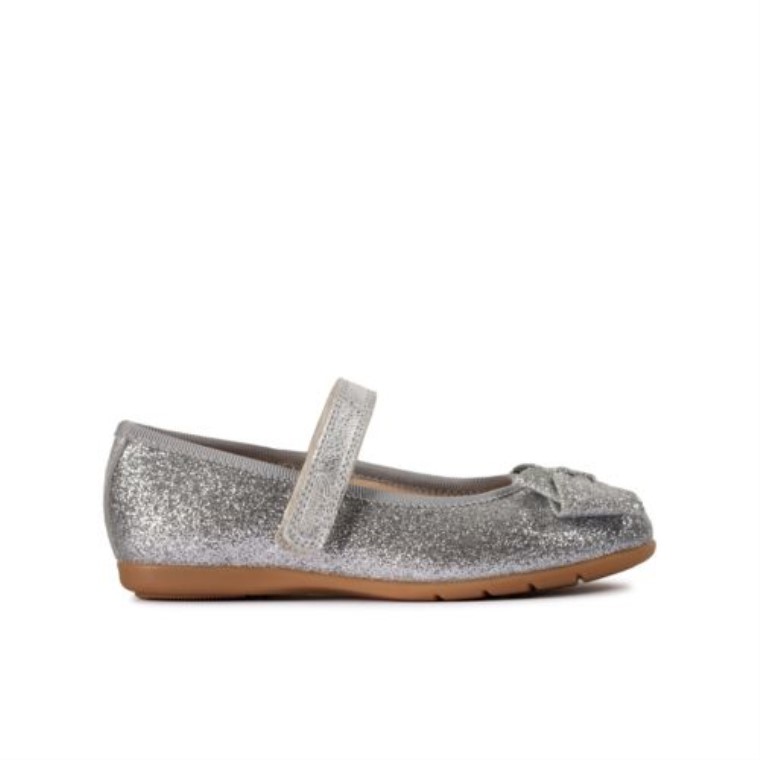 Lazo De Baile De Cuero Plateado Inf G Fit Clarks