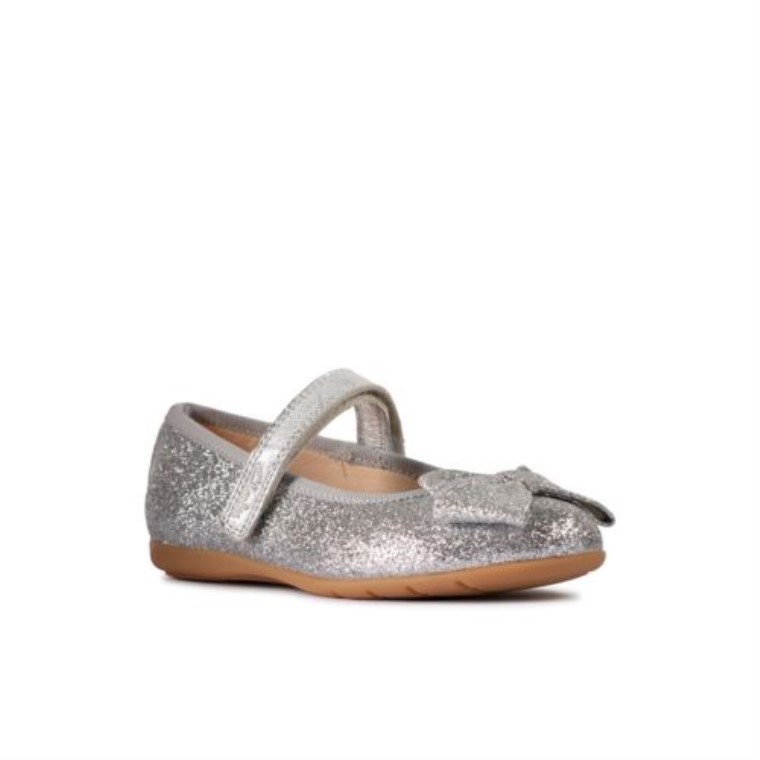 Lazo De Baile De Cuero Plateado Inf G Fit Clarks