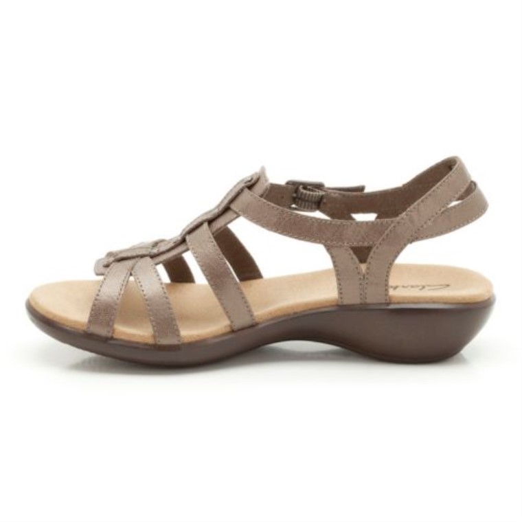 Plata Cuero Roza Jaida Clarks