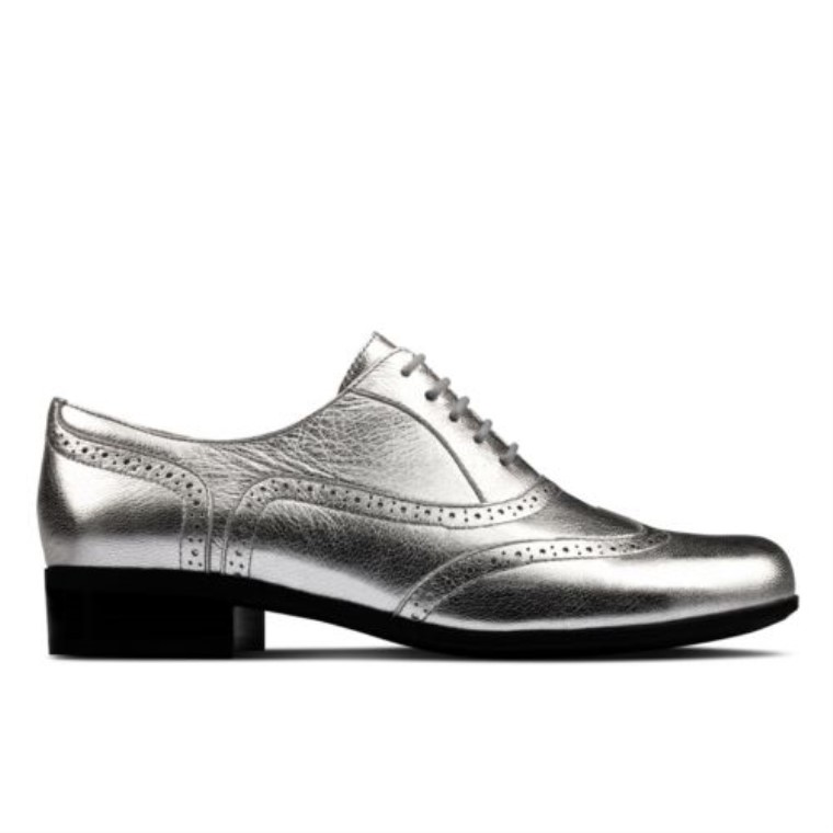 Plata Metalizada Clarks Hamble Roble