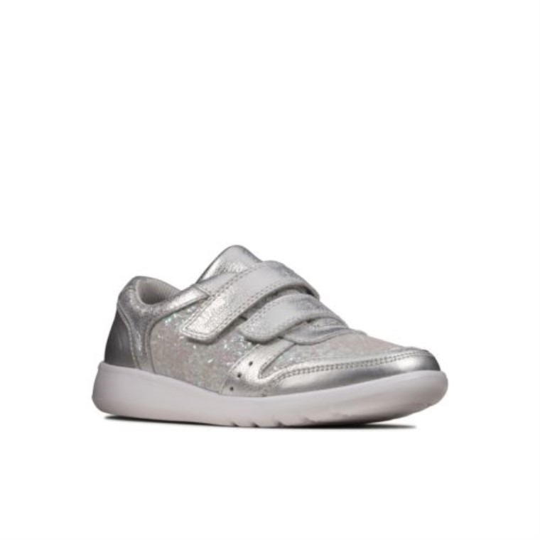 Plata Metalizada Clarks Scape Espíritu Jnr G Ajuste