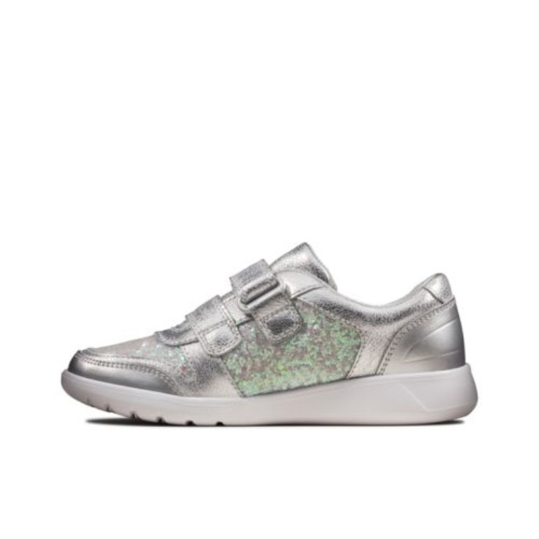 Plata Metalizada Clarks Scape Espíritu Jnr G Ajuste