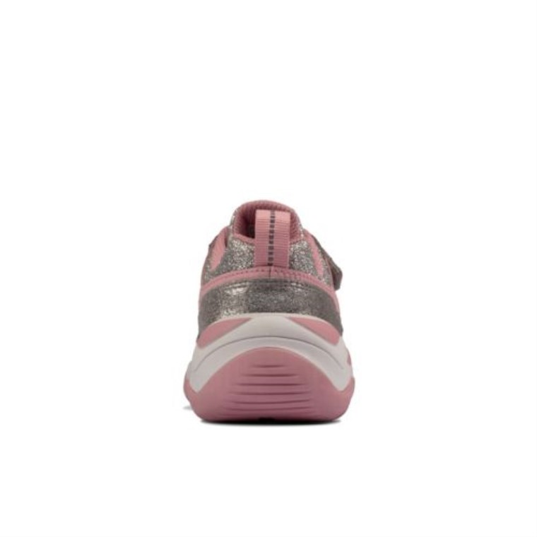 Plateado Metalizado Kuju Run Jnr G Fit Clarks