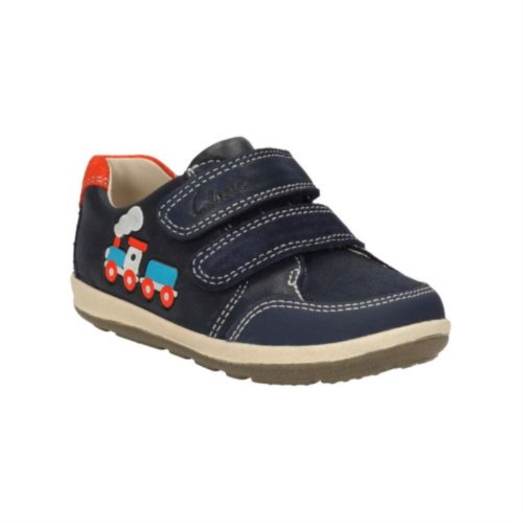 Suavemente Tom Fst F Ajuste Clarks Azul Marino Cuero