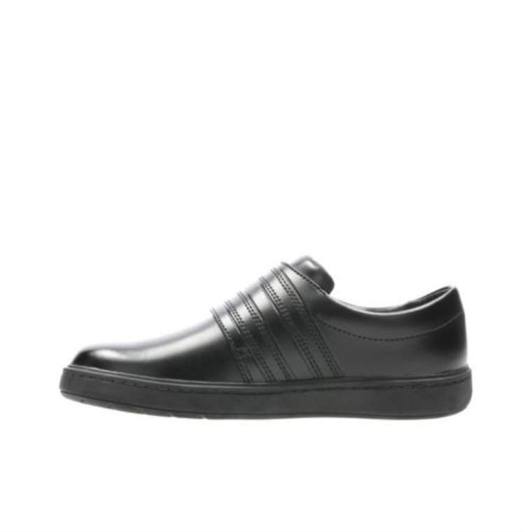 Street Stride Jnr F Fit Clarks Cuero Negro