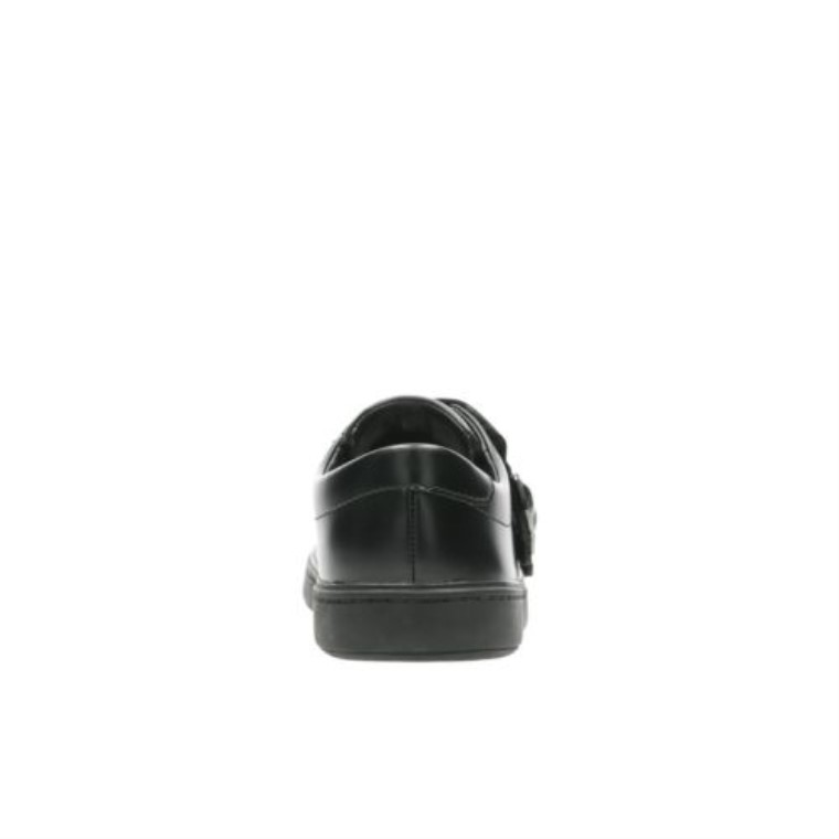 Street Stride Jnr F Fit Clarks Cuero Negro