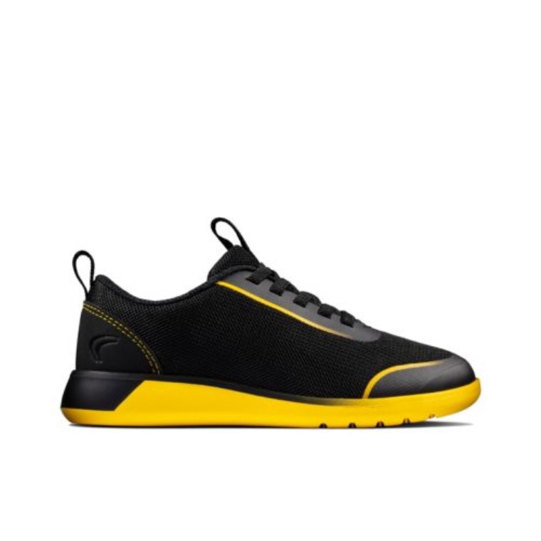 Suburb Spark Jnr G Fit Negro/amarillo Bajo Clarks