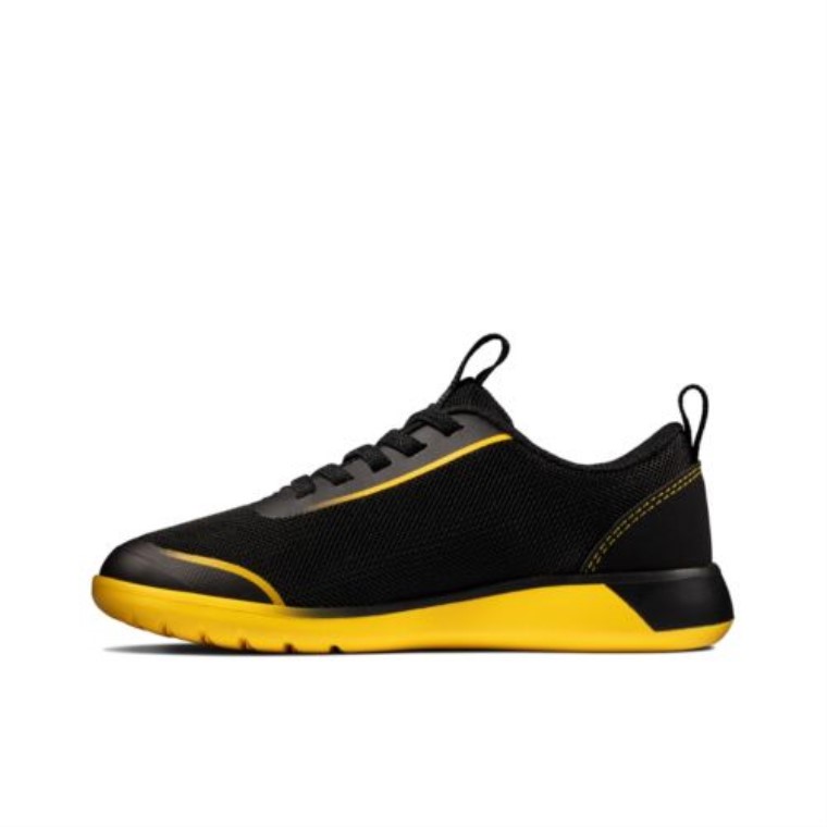 Suburb Spark Jnr G Fit Negro/amarillo Bajo Clarks