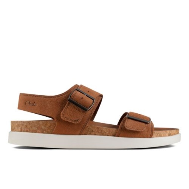 Sunder Beach Clarks Nobuk Bronceado Oscuro