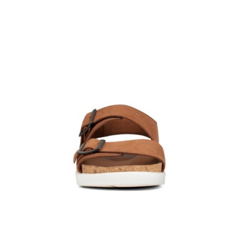 Sunder Beach Clarks Nobuk Bronceado Oscuro