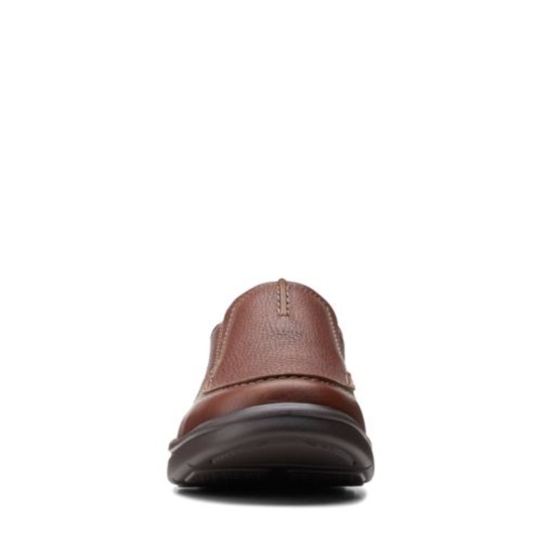 Cuero Marrón Clarks Sin Bradley