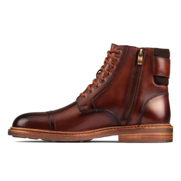 Cuero Marrón Clarks Clarkdale Hola