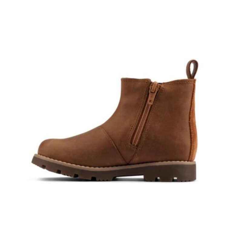 Tan Cuero Clarks Heath Mar Gtx Inf G Ajuste