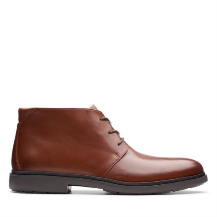 Cuero Marrón Clarks Un Sastre Mid