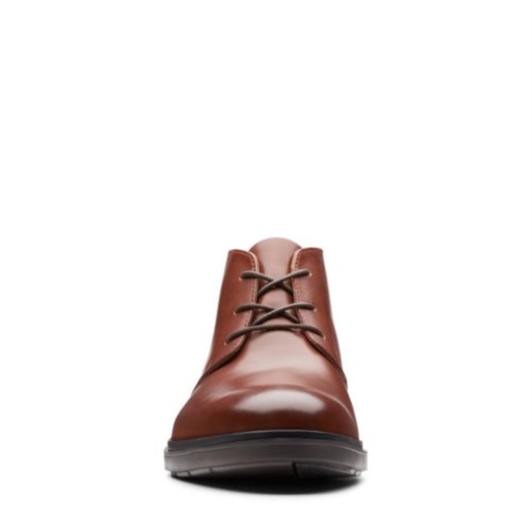 Cuero Marrón Clarks Un Sastre Mid