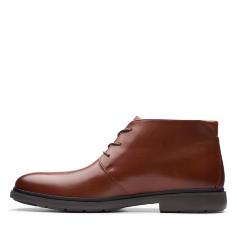 Cuero Marrón Clarks Un Sastre Mid