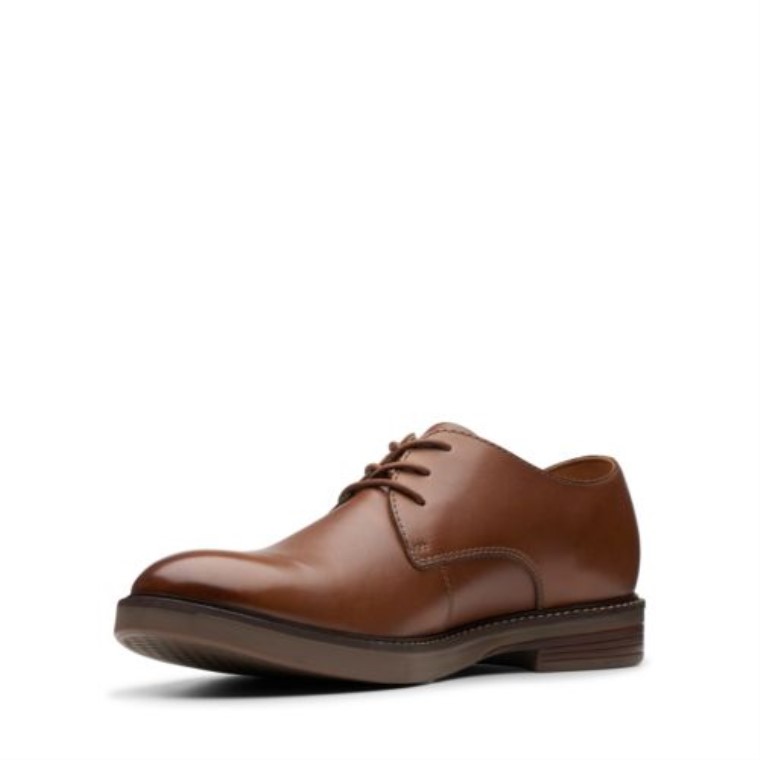 Paulson Clarks Lisos De Cuero Tostado
