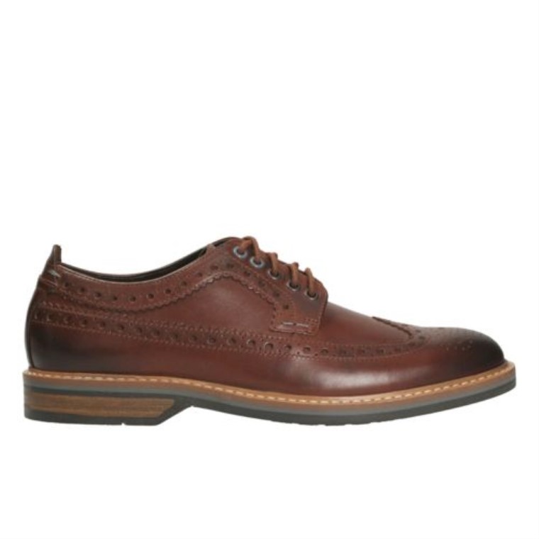 Pitney Límite De Cuero Marrón Clarks
