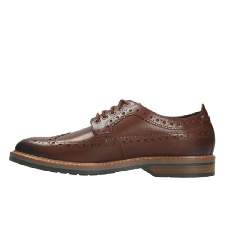 Pitney Límite De Cuero Marrón Clarks